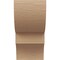 Ekena Millwork 6"W x 6"D x 12"H Wide Ridgewood Rough Cedar Woodgrain TimberThane Corbel, Primed Tan CORUR06X06X12RIDRCPR - alternate 2
